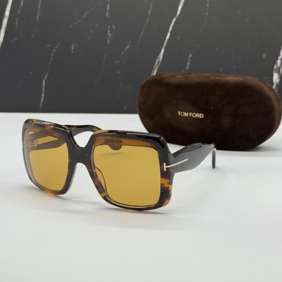 NEW TOM FORD AURORA TF1194 52E SUNGLASSES FT1194/S 52E WOMEN HAVANA EYEWEAR - Picture 1 of 11